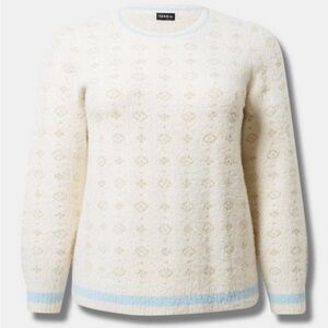 Torrid Baby Eyelash lurex pullover sweater
